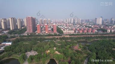 河北邯郸城市风光航拍